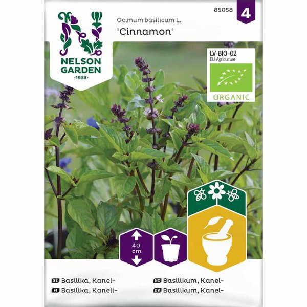 Zoom bild av Kanelbasilika Organic