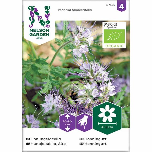 Zoom bild av Honungsfacelia blå Organic