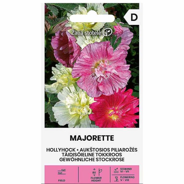 Zoom bilde av Hollyhock 'Majorette'