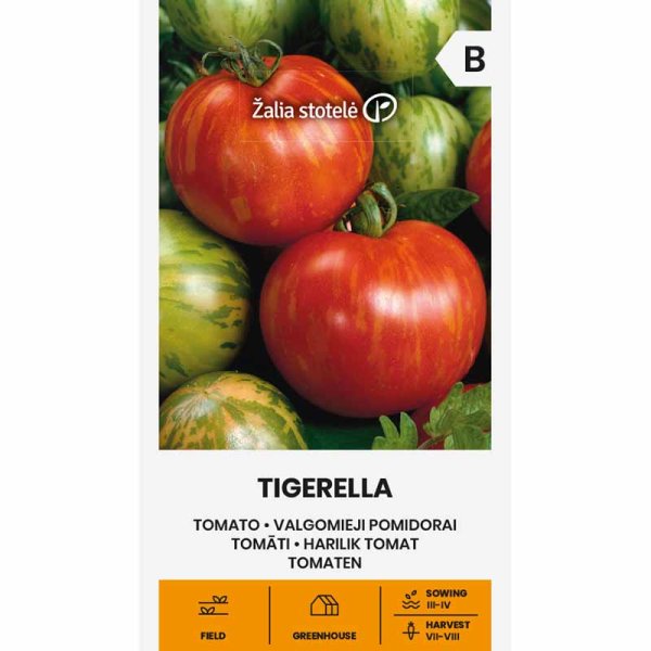 Zoom bild av Tomat 'Tigerella'
