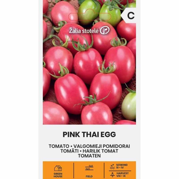 Zoom bild av Tomat 'Pink Thai egg'