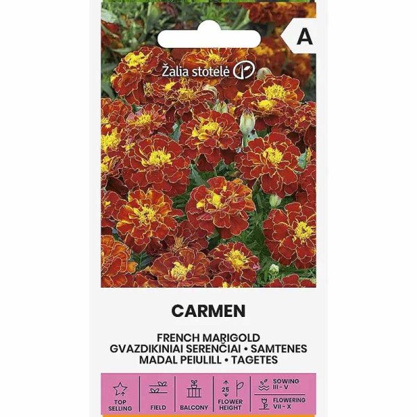 Zoom bilde av Fløyelsblomst 'Carmen'
