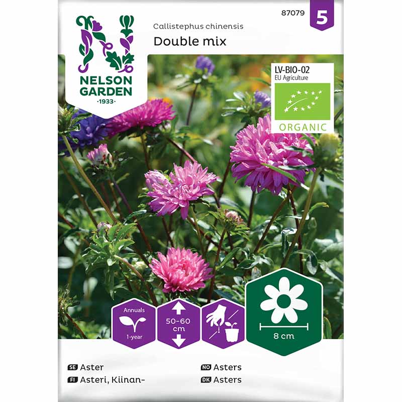 Dobbel Asters mix Økologisk
